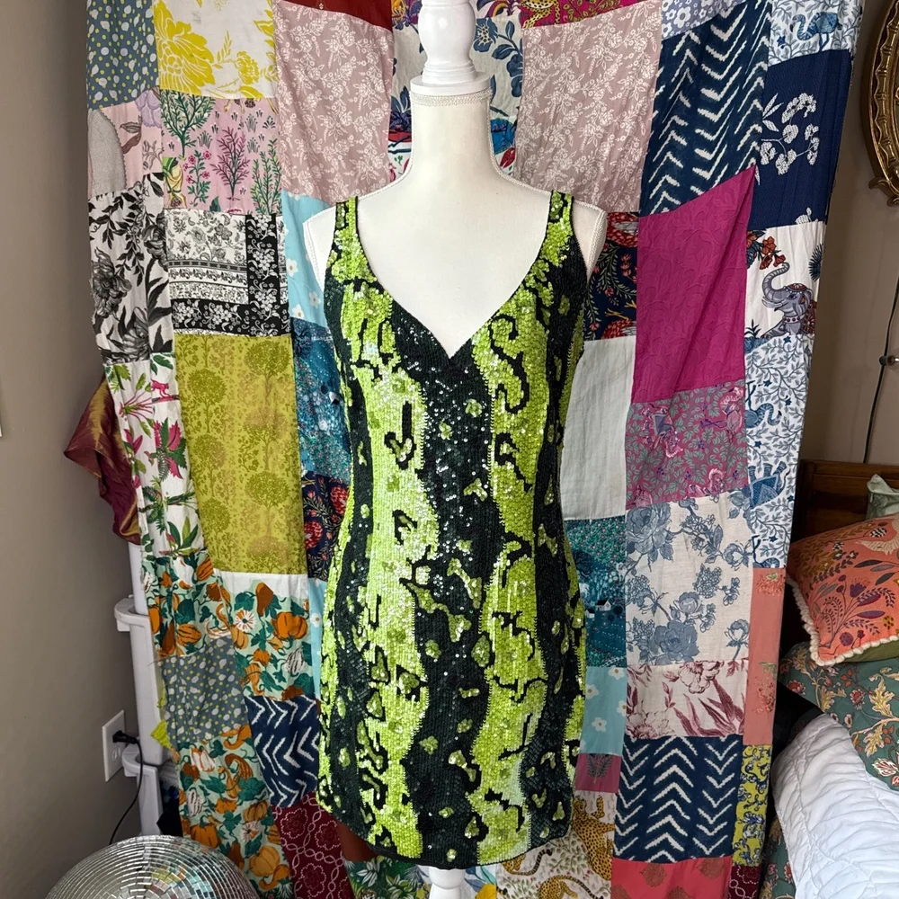 Escada Couture Sequin Dress - Picture 2 of 7